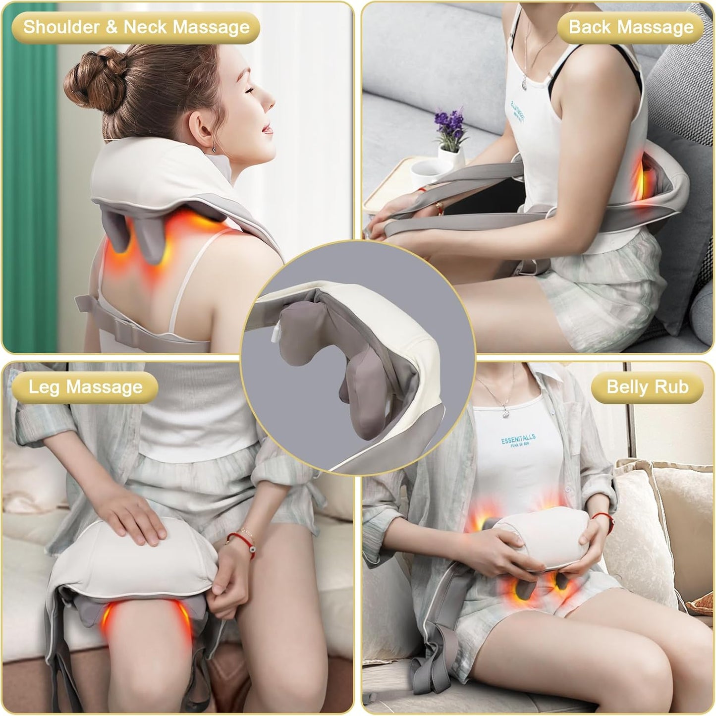 Kneading neck Massager/تدليك رقبتك باستخدام تقنية العجن